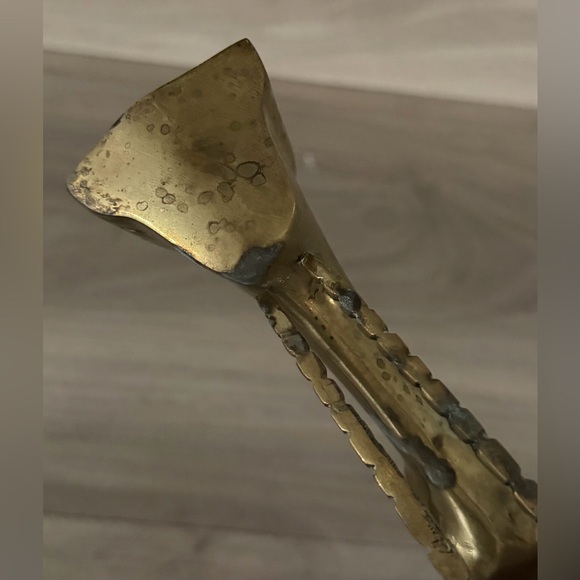 Vintage Brass Head Ibex Gazelle MCM Decor 7” - Picture 4 of 9